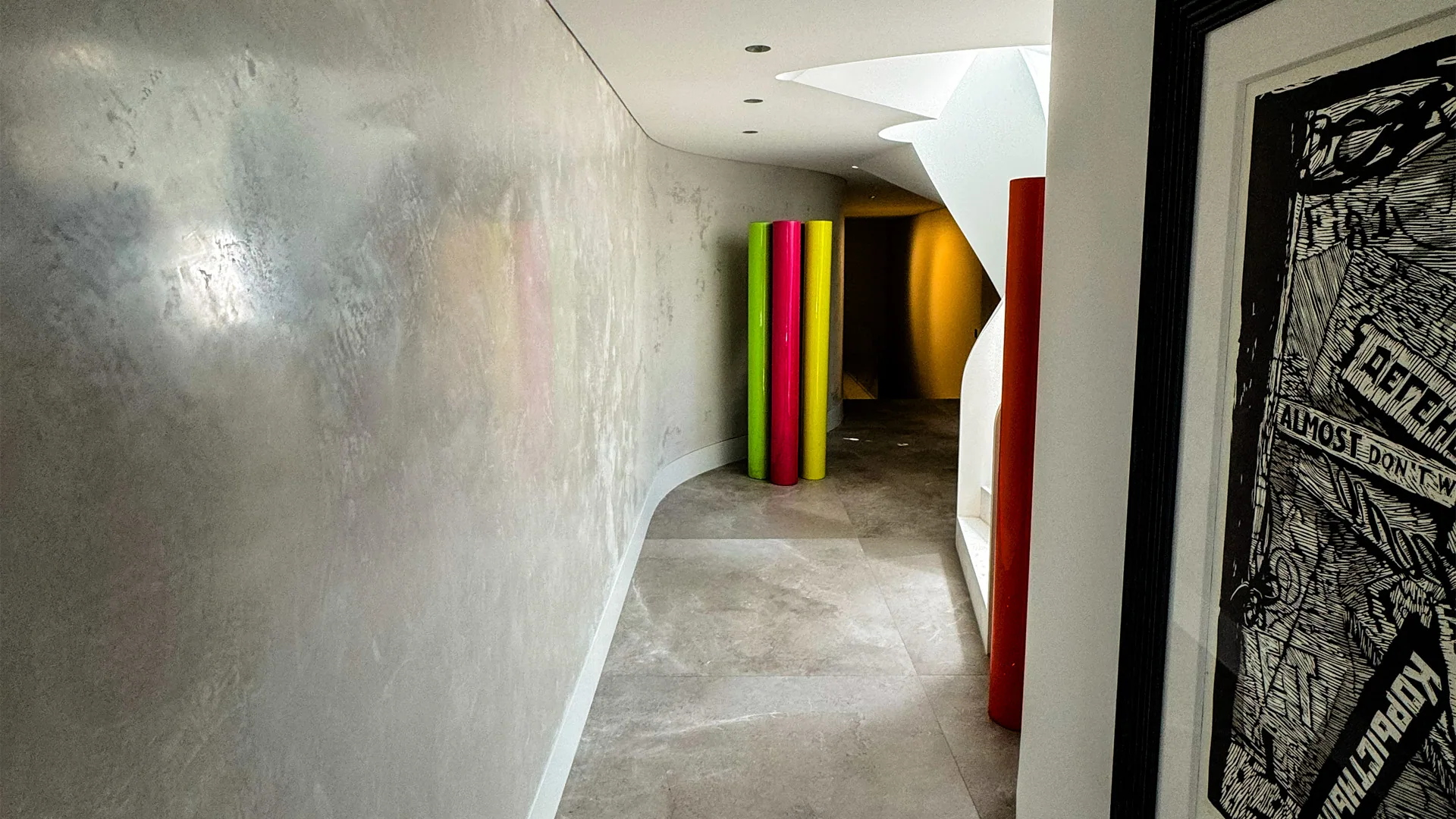 Chamberlain Avenue, Rose Bay - polished plaster internal walls