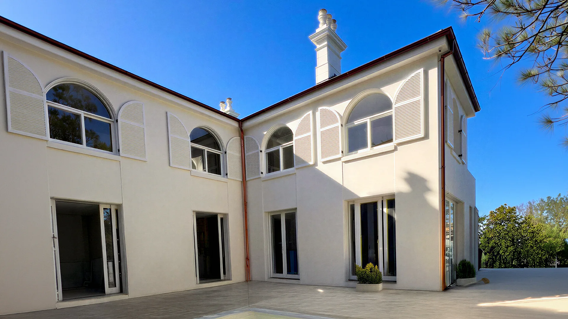 Brook Street, Coogee - rendered heritage facade detail