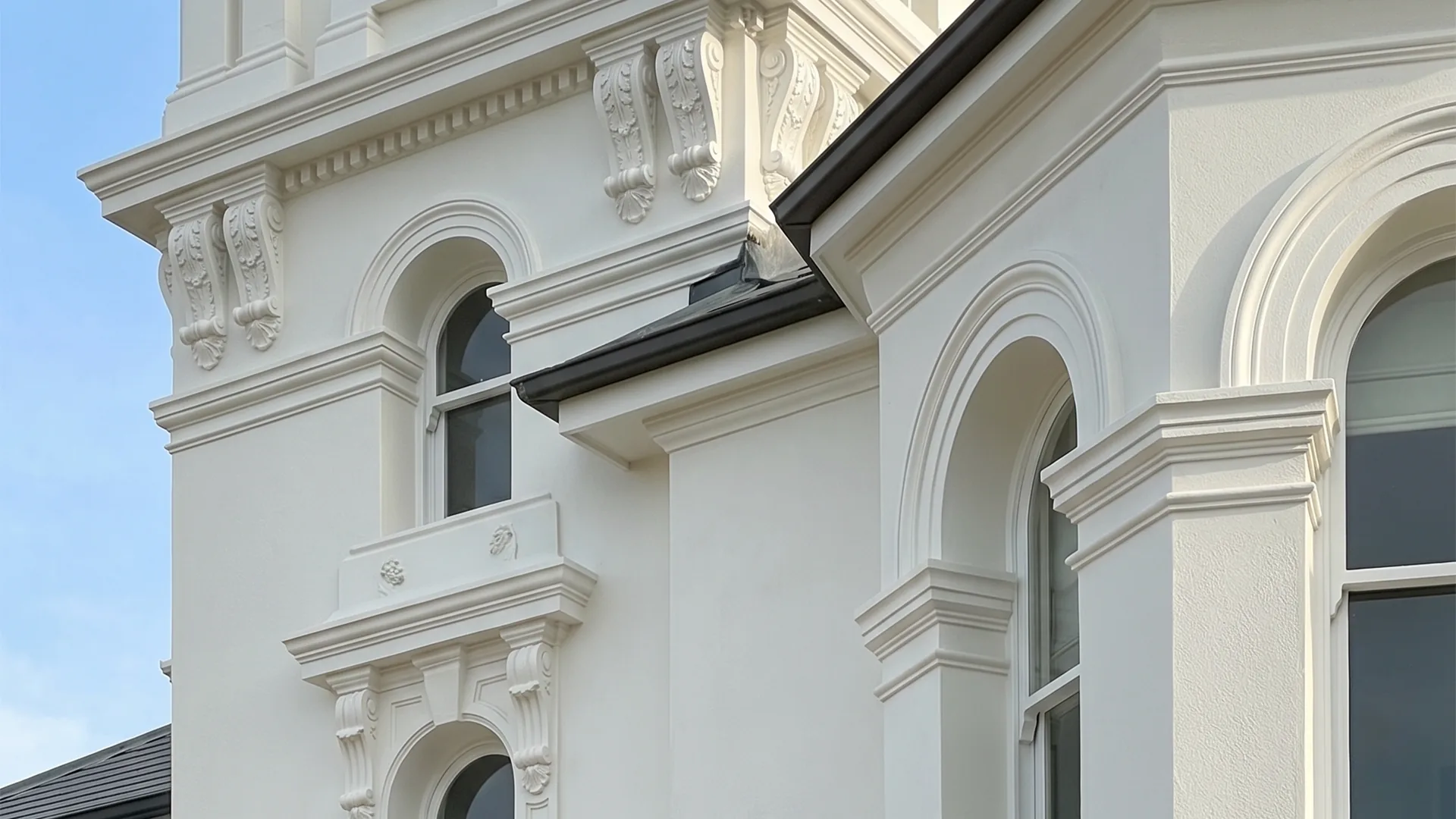 Brook Street, Coogee - rendered heritage facade detail 3