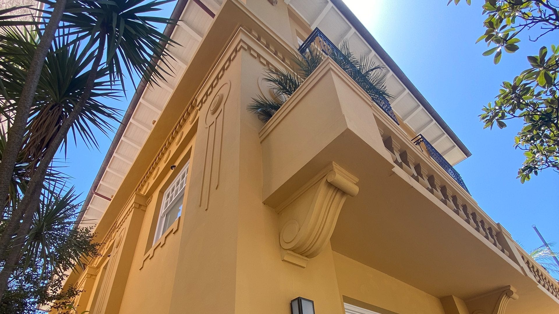 Ithaca Road heritage facade - cornice detail